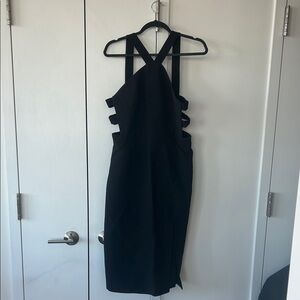BCBGMaxAzria Black Backless Dress